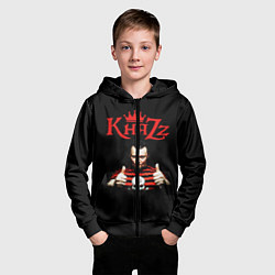 Толстовка на молнии детская Князь, цвет: 3D-черный — фото 2