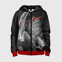 Толстовка на молнии детская UNDERTALE, цвет: 3D-красный