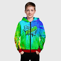 Толстовка на молнии детская Stray Kids, цвет: 3D-красный — фото 2