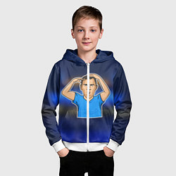 Толстовка на молнии детская Дзюба FCZP Edition, цвет: 3D-белый — фото 2