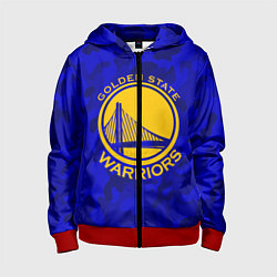 Толстовка на молнии детская GOLDEN STATE WARRIORS, цвет: 3D-красный
