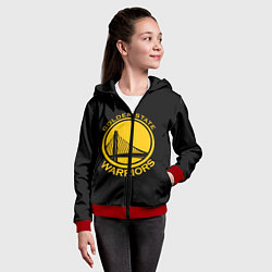 Толстовка на молнии детская GOLDEN STATE WARRIORS, цвет: 3D-красный — фото 2