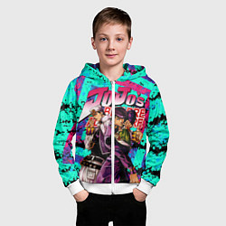 Толстовка на молнии детская Jojo, цвет: 3D-белый — фото 2