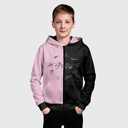 Толстовка на молнии детская STRAY KIDS, цвет: 3D-черный — фото 2