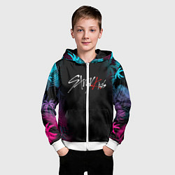 Толстовка на молнии детская STRAY KIDS, цвет: 3D-белый — фото 2