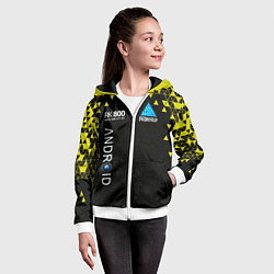 Толстовка на молнии детская DETROIT: BECOME HUMAN, цвет: 3D-белый — фото 2