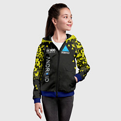 Толстовка на молнии детская DETROIT: BECOME HUMAN, цвет: 3D-синий — фото 2