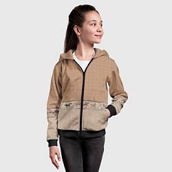 Толстовка на молнии детская Всадники, цвет: 3D-черный — фото 2