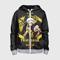 Толстовка на молнии детская One Piece Trafalgar Water, цвет: 3D-меланж