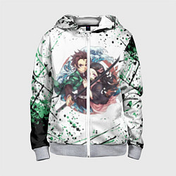 Детская толстовка на молнии KIMETSU NO YAIBA