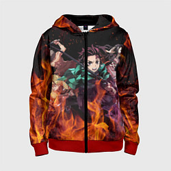 Детская толстовка на молнии KIMETSU NO YAIBA