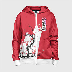 Детская толстовка на молнии Сакура Айкидо