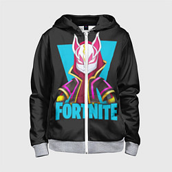 Толстовка на молнии детская Fortnite, цвет: 3D-меланж