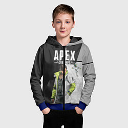 Толстовка на молнии детская Apex Legends, цвет: 3D-синий — фото 2