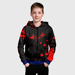 Толстовка на молнии детская АлисА, цвет: 3D-синий — фото 2