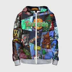 Детская толстовка на молнии Terraria