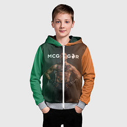 Толстовка на молнии детская Conor McGregor, цвет: 3D-меланж — фото 2