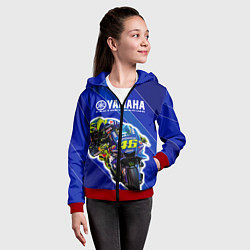 Толстовка на молнии детская Valentino Rossi, цвет: 3D-красный — фото 2