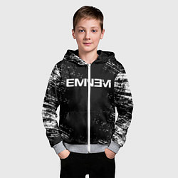 Толстовка на молнии детская EMINEM, цвет: 3D-меланж — фото 2