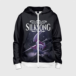 Толстовка на молнии детская Hollow Knight, цвет: 3D-белый