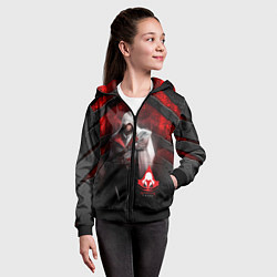 Толстовка на молнии детская Assasin's creed, цвет: 3D-черный — фото 2