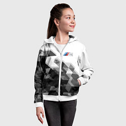 Толстовка на молнии детская BMW, цвет: 3D-белый — фото 2