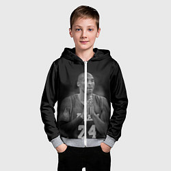 Толстовка на молнии детская Коби Брайант, цвет: 3D-меланж — фото 2