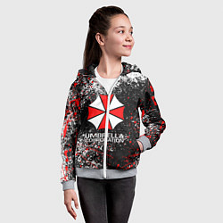 Толстовка на молнии детская UMBRELLA CORP, цвет: 3D-меланж — фото 2