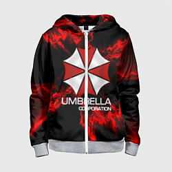 Толстовка на молнии детская UMBRELLA CORP, цвет: 3D-меланж