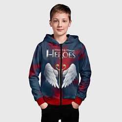 Толстовка на молнии детская Heroes of Might and Magic, цвет: 3D-красный — фото 2