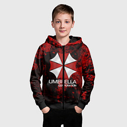Толстовка на молнии детская UMBRELLA CORP, цвет: 3D-черный — фото 2