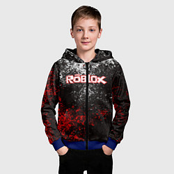 Толстовка на молнии детская ROBLOX, цвет: 3D-синий — фото 2