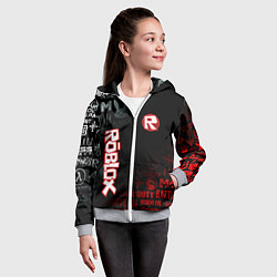 Толстовка на молнии детская ROBLOX, цвет: 3D-меланж — фото 2