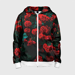 Детская толстовка на молнии Розы