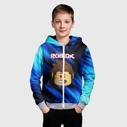 Толстовка на молнии детская ROBLOX, цвет: 3D-меланж — фото 2