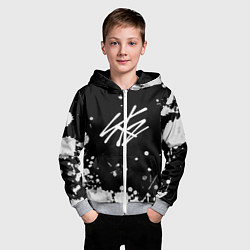 Толстовка на молнии детская Stray Kids, цвет: 3D-меланж — фото 2