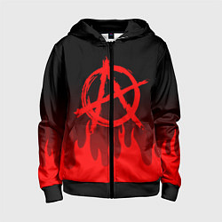 Детская толстовка на молнии АНАРХИЯ