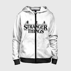 Толстовка на молнии детская STRANGER THINGS, цвет: 3D-черный