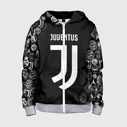 Толстовка на молнии детская JUVENTUS, цвет: 3D-меланж