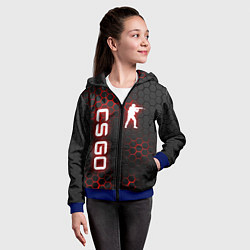 Толстовка на молнии детская CS GO, цвет: 3D-синий — фото 2