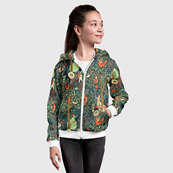 Толстовка на молнии детская Abstraction Pattern, цвет: 3D-белый — фото 2