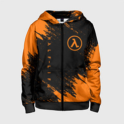 Толстовка на молнии детская HALF-LIFE, цвет: 3D-черный