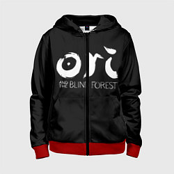 Толстовка на молнии детская Ori, цвет: 3D-красный