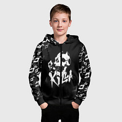 Толстовка на молнии детская KILLER QUEEN, цвет: 3D-черный — фото 2