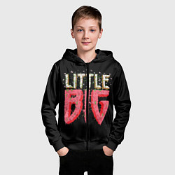 Толстовка на молнии детская Little Big, цвет: 3D-черный — фото 2