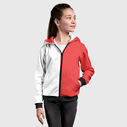 Толстовка на молнии детская Тодороки Шото, цвет: 3D-черный — фото 2