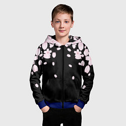 Толстовка на молнии детская САКУРА, цвет: 3D-синий — фото 2