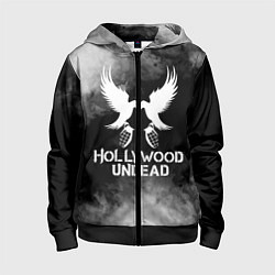 Толстовка на молнии детская Hollywood Undead, цвет: 3D-черный