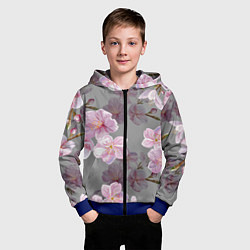 Толстовка на молнии детская САКУРА, цвет: 3D-синий — фото 2