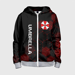 Толстовка на молнии детская UMBRELLA CORP, цвет: 3D-меланж